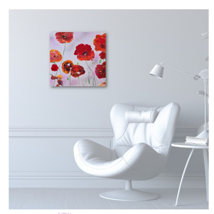 Ewa Mościszko - obrazy akryl - Maki foto #1