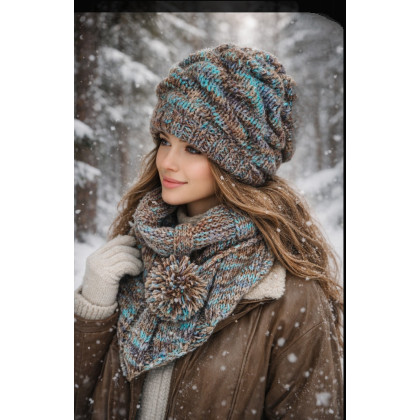 Czapka plus szal-chusta, art.a, czapki