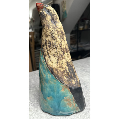 Ceramiczny ptaszor, Krystyna Nowak, rzeźby