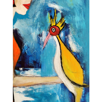 Przemysław Michalczuk - obrazy akryl - Opiekunka Dusz Skrzydlatych foto #1