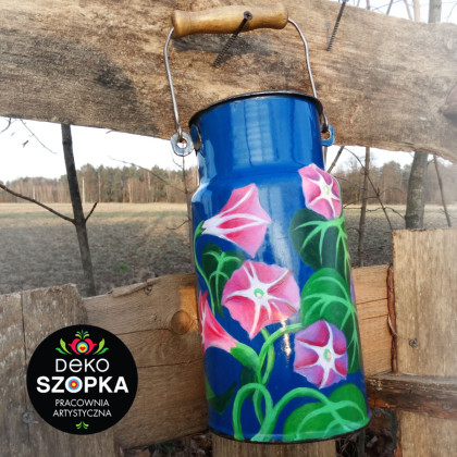 Anna Joanna Zborowska - upcycling design - POWÓJ i SŁONECZNIK - oryginalne, ręczne malarstwo artystyczne na kance foto #1