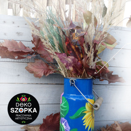 Anna Joanna Zborowska - upcycling design - POWÓJ i SŁONECZNIK - oryginalne, ręczne malarstwo artystyczne na kance foto #4