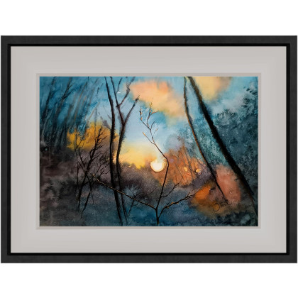 Joanna Tomczyk - obrazy akwarela - Szepty zmierzchu, Akwarela A3 foto #5