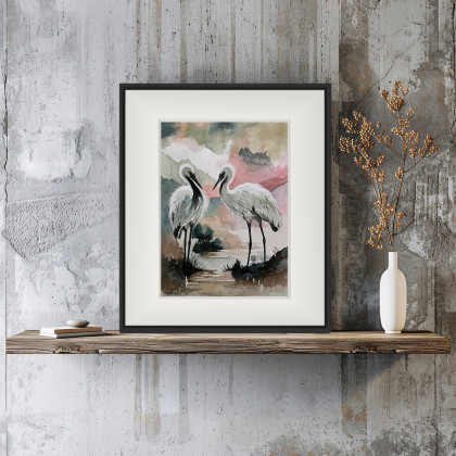 Joanna Tomczyk - obrazy akwarela - Wspólna chwila, Akwarela 24x32 cm foto #1