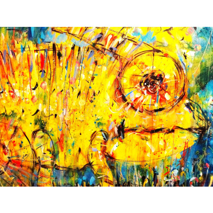 Dariusz Grajek - olej + akryl - Kamelon... foto #1