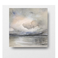 Pejzaż -  akwarela formatu 20/20 cm