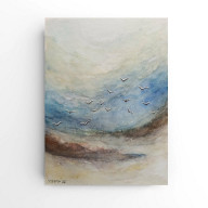 Morze -  akwarela formatu 24/18 cm