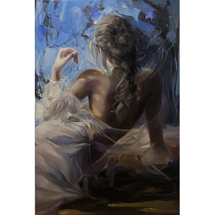 CICHA OBECNOŚĆ, Jolanta Strzelczyk, obrazy olejne