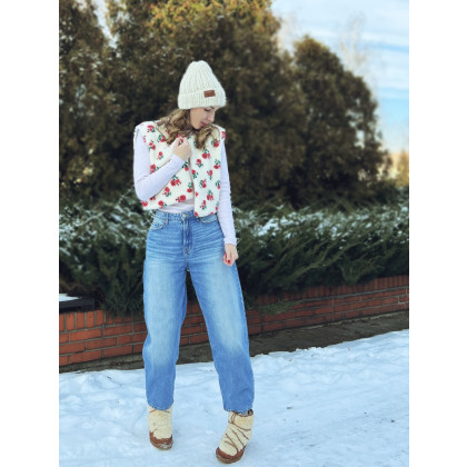 Marta Hajduk-Pawlica - bolerka,bezrękawniki - Flower Sheep - polarowa kamizelka z bawełnianą podszewką foto #5