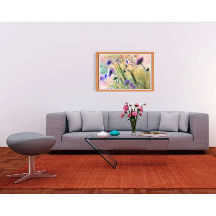 Joanna Magdalena - obrazy akwarela - Dogonić lato -akwarela w oprawie 80 x 60 foto #2