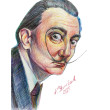 Salvador Dali, rysunek, A5