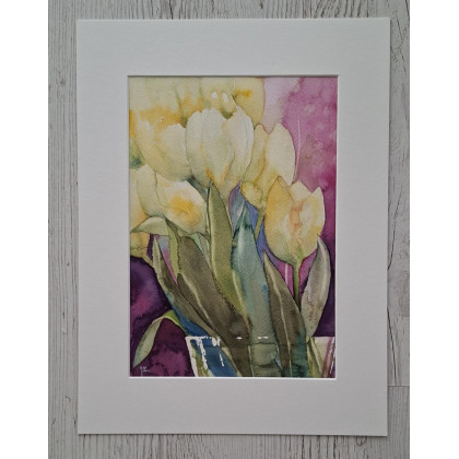 Jolanta Zdanowicz - obrazy akwarela - Tulipany foto #1