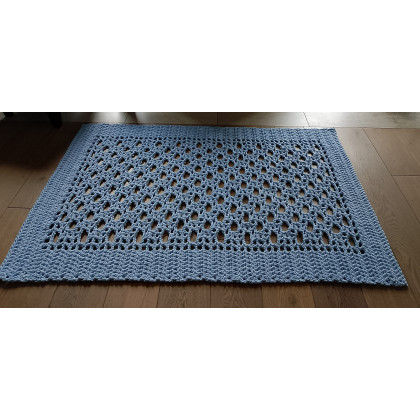 Danuta Zgoł - na podłogę - Dywan Simon Blue 160 x 110, sznurek bawełniany foto #2