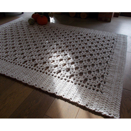 Danuta Zgoł - na podłogę - Duży Dywan Simon Ecru 200 x 140, sznurek bawełniany foto #1