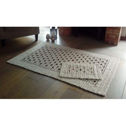 Danuta Zgoł - na podłogę - Komplet 2 dywanów Simon Ecru, sznurek bawełniany foto #2