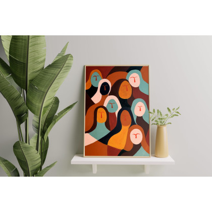 Katarzyna Stanisławek - obrazy akryl - Setki twarzy, tysiące miraży, Akryl 50x70 foto #2