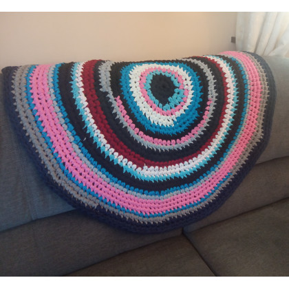 Dywan Eco Etno Zero Waste, 80 cm, Danuta Zgoł, upcycling design