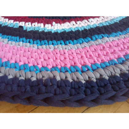 Danuta Zgoł - upcycling design - Dywan Eco Etno Zero Waste, 80 cm foto #2