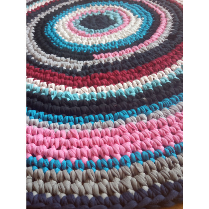 Danuta Zgoł - upcycling design - Dywan Eco Etno Zero Waste, 80 cm foto #3