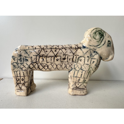 Krystyna Nowak - rzeźby - Ceramiczny zwierzo-baran foto #1