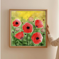 Akwarela 20x20cm. Maki