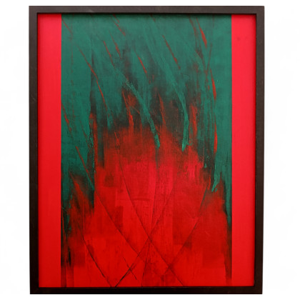 Piekielny Ogień, 50x40 cm, Damian Gmiterek, obrazy akryl