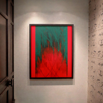 Damian Gmiterek - obrazy akryl - Piekielny Ogień, 50x40 cm foto #1