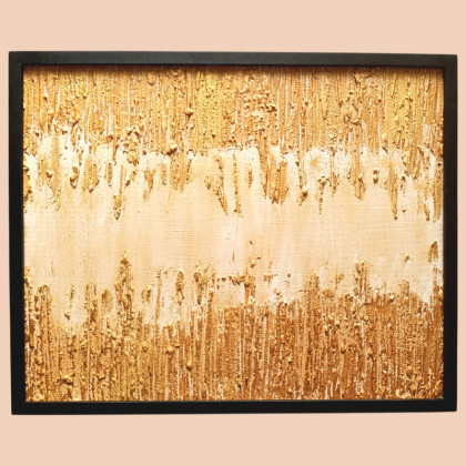 Damian Gmiterek - obrazy akryl - Słoneczna struktura, 50x40 cm foto #2