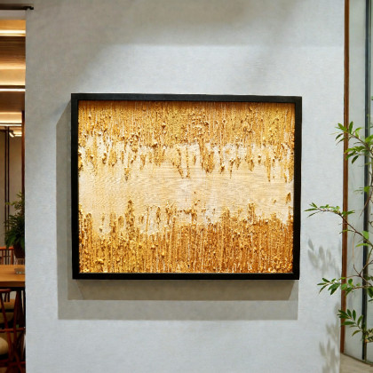 Damian Gmiterek - obrazy akryl - Słoneczna struktura, 50x40 cm foto #6