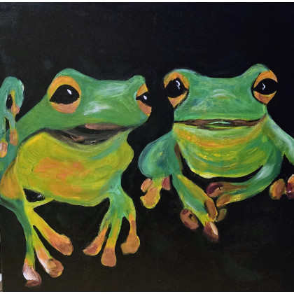 Just married!, Ewa Mościszko, obrazy akryl