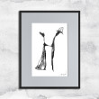 Oprawiona grafika - Młoda Para (44)