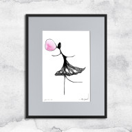 Oprawiona grafika - guma balonowa (119)