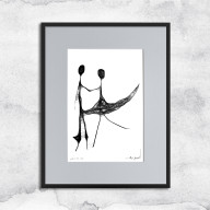 Oprawiona grafika - Para (86)