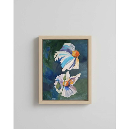 Kwiaty-obraz akrylowy, Bogumiła Szufnara, obrazy akryl