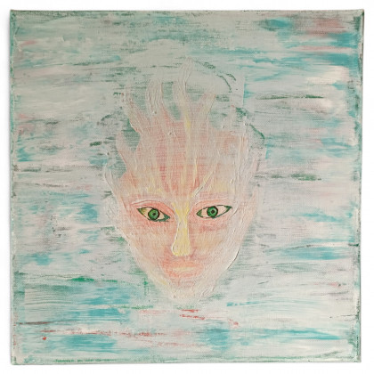 Damian Gmiterek - obrazy akryl - Wynurzenie z głębi, 30x30 cm, akryl foto #2