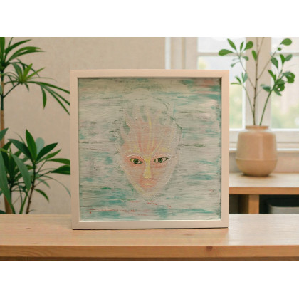 Damian Gmiterek - obrazy akryl - Wynurzenie z głębi, 30x30 cm, akryl foto #3