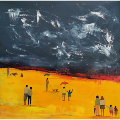 Lazurowe klify 2, Przemysław Michalczuk, obrazy akryl