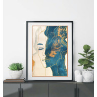 Akwarela Akwarelka Obraz pt: Złoty oddech.