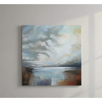 Cisza o poranku - obraz akrylowy 60/60 cm, Paulina Lebida, obrazy akryl