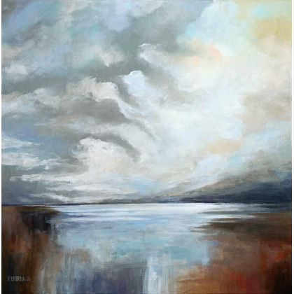 Paulina Lebida - obrazy akryl - Cisza o poranku - obraz akrylowy 60/60 cm foto #4