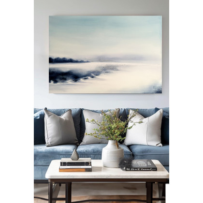 Cisza zimowego horyzontu/ 100x70/ Akryl na płótnie, Katarzyna Stanisławek, obrazy akryl