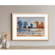 Akwarela Akwarelka Obraz pt. Zwiastun