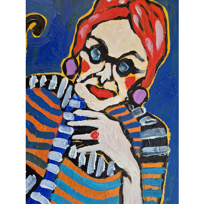 Marlena Kuć - obrazy olejne - pasiaste myśli foto #3