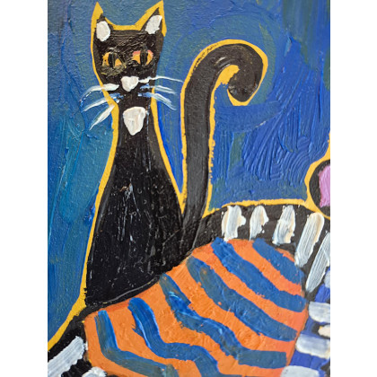 Marlena Kuć - obrazy olejne - pasiaste myśli foto #4