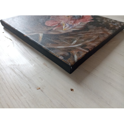 Joanna Podolska - obrazy akryl - Brązowa kura foto #3