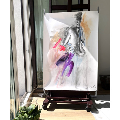 Studio.Sensual - obrazy akryl - Róż Neon - 100x70 foto #2