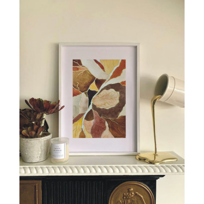 Akwarela Akwarelka Obraz pt: Ostatni Taniec Liści, Beata Rudecka, obrazy akwarela