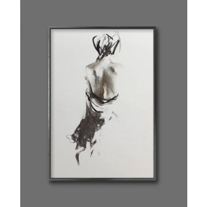 Szkic Kobiety 50x70cm, Studio.Sensual, rysunki tech.mieszana