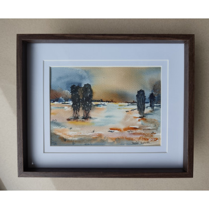 Akwarela Akwarelka Obraz pt. Współistnienie, Beata Rudecka, obrazy akwarela