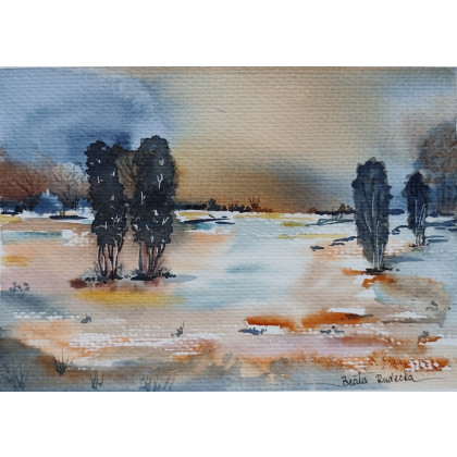 Beata Rudecka - obrazy akwarela - Akwarela Akwarelka Obraz pt. Współistnienie foto #1